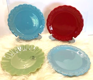 Pioneer Woman Mixed Set of 4 Salad Plates - Picture 1 of 3