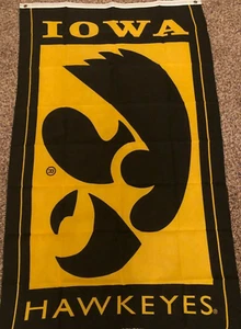 IOWA HAWKEYES FLAG new 3x5ft superior quality fade resist us seller - Picture 1 of 4