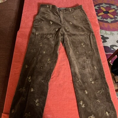 Vintage Polo Ralph Lauren Corduroy Pants Mens 36x32 Duck Hunt Brown Embroidered - Image 1 of 4