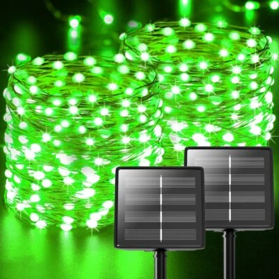 PAN BY WISDOM Luci di Natale catena 100 micro led luminosa natalizia energia solare 10 mt rame