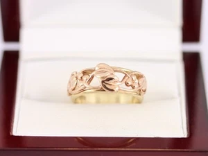 Clogau Tree of Life Ring 9ct Gold Two Tone Ladies Stunning Size M 375 4g AZ45 - Picture 1 of 4