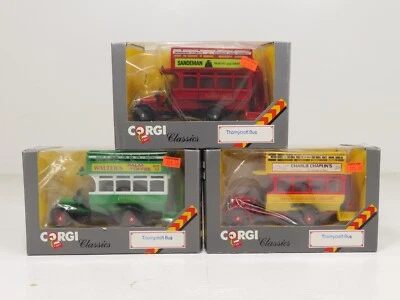 Corgi Lot Of 3 Thorncroft Buses (C858/2, C858/3, C858) 1:43 Scale LN 8125  - Image 1 of 4
