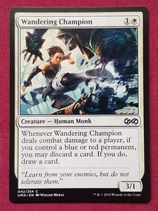 Magic The Gathering ULTIMATE MASTERS WANDERING CHAMPION white card MTG - Picture 1 of 2