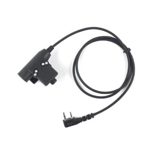 U94 PTT Cable Plug Headset Adapter for Kenwood Baofeng UV-5R H777 Walkie Talkie - Zdjęcie 1 z 8