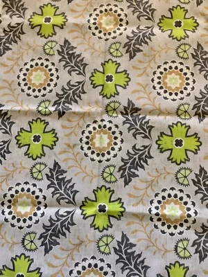 "Tela de lona de lino y algodón diseñada por Holly Zollinger estilo bohemio 59"" X 38""" Foto 1 de 4