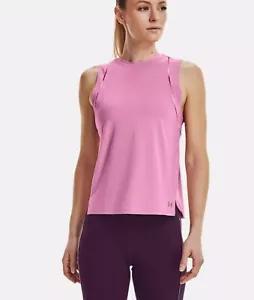 NWT Under Armour Rush Tank Top Women's M Pink Activewear Sportswear Training Tee - Picture 1 of 5