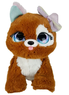 Juguete de peluche interactivo para cachorro perro 8x8" ladridos se mueve sensible regalo mascotas brillo Foto 1 de 4