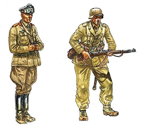 WWII German Afrika Korps Dak Infantry Plastic Kit 1:72 Model ITALERI - Immagine 1 di 1