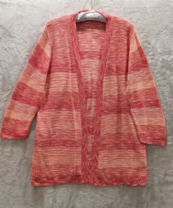Laura Scott Cardigan Knit Sweater Women's XL  Crochet - Picture 1 of 13