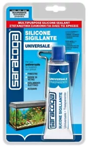 Silicone per Acquari SARATOGA Sigillante Trasparente incolla e Sigilla da 60 ml. - Foto 1 di 5