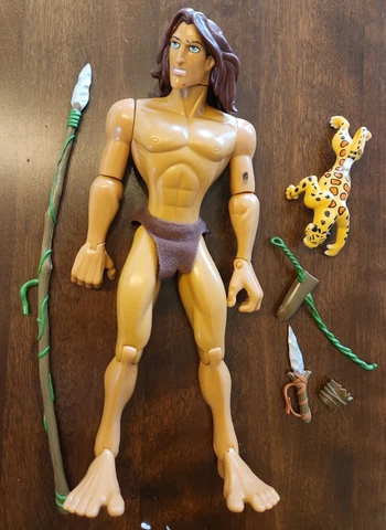 TARZAN 12” Disney Store Adventurers 1999 Action Figure doll repeat burroughs Cover