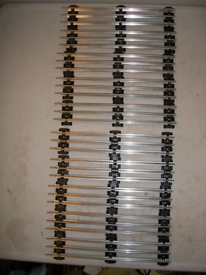 K-LINE/LIONEL 0 GAUGE 3 RAIL 10" BLACK TIE 10 PIECES OF STRAIGHT TRACK EXCELLENT - Image 1 of 4