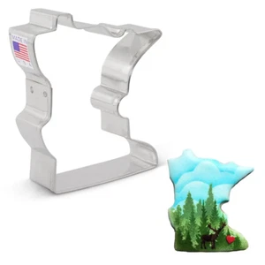 MINNESOTA Metal Cookie Cutter -by Ann Clark 3.5" - Picture 1 of 2