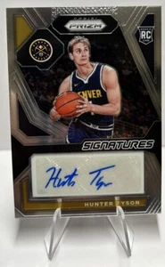 Hunter Tyson 2023-24 Panini Prizm Signatures Prizm AUTO RC #RSI-HUN Nugget NICE! - Picture 1 of 2
