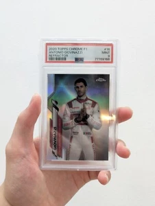 2020 Topps Chrome F1 Formula 1 ANTONIO GIOVINAZZI Refractor RC Alfa Romeo PSA 9 - Picture 1 of 2