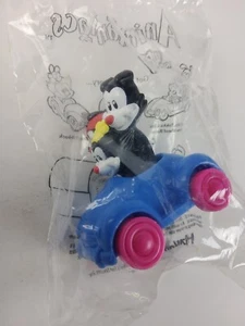 Vintage 1998 Hardees Kids Meal Toy WB Animaniacs Blue Car Dot Wakko Yakko RARE - Picture 1 of 4