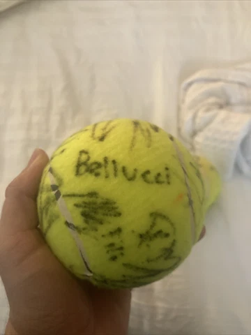 Autograph Tennis Ball Mutiple Signatures Cover