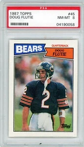 1987 Topps Doug Flutie Rookie #45 PSA 8 P1397 - Picture 1 of 2