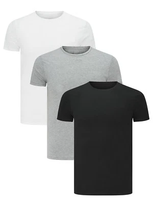 Men's Plain Blank T-shirt Basic Tee White Black Grey sizes XS - XXXL New Bulk - image 1 of 4