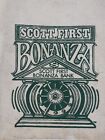 Sac coffre-fort vintage Scott First Bonanza en toile numismatique 