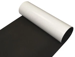 ADHESIVE BACKED BLACK NEOPRENE SPONGE/FOAM RUBBER 1M WIDE X 1.5mm - 12mm THICK - Picture 1 of 3