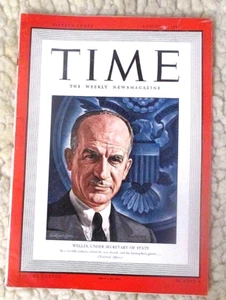 Revista vintage sin etiqueta WW II TIME del 11 de agosto de 1941 Welles Under Sec. de Estado - Imagen 1 de 6
