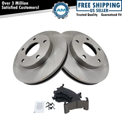 Rotor Brake Pad Ceramic Front or Rear Kit for Buick Cadillac Chevy GMC - Image 1 of 4