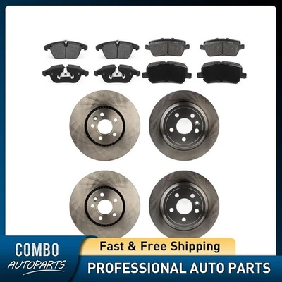 Rotores de freno delanteros traseros y pastillas de freno para Land Rover LR2 2013 2014 2015 2,0 L Foto 1 de 4