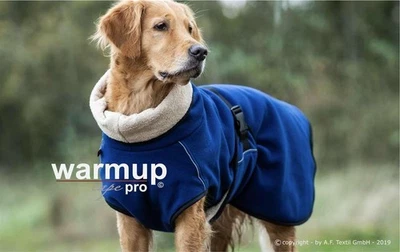 ACTIONFACTORY Warmup Cape Pro Hundemantel Hundebademantel Trockenmantel Hunde dark blue