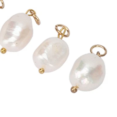 Hot (Large Size)6x Baroque Pearl Pendant Freshwater Cultured Pearls For Earring - Image 1 of 4