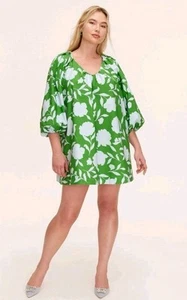 NWT Classic Rose Poplin Long Sleeve Mini Dress - Kate Spade x Target XS - Picture 1 of 4