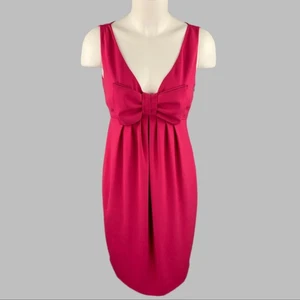 MOSCHINO Size 8 Pink Fuchsia Polyester Empire Waist Cocktail Dress - Picture 1 of 4