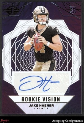 2023 Panini Illusions Rookie Vision Signatures #11 Jake Haener RC AUTO 089/199 - Image 1 of 2