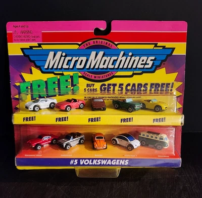 Volkswagens #5 1997 带免费 ROW 微型机器 Galoob 10 年密封新品 — 第 1/2 张图片