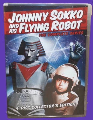 NEW RARE OOP JOHNNY SOKKO AND HIS FLYING ROBOT COMPLETE SERIES TV DVD 1967 Foto 1 de 2