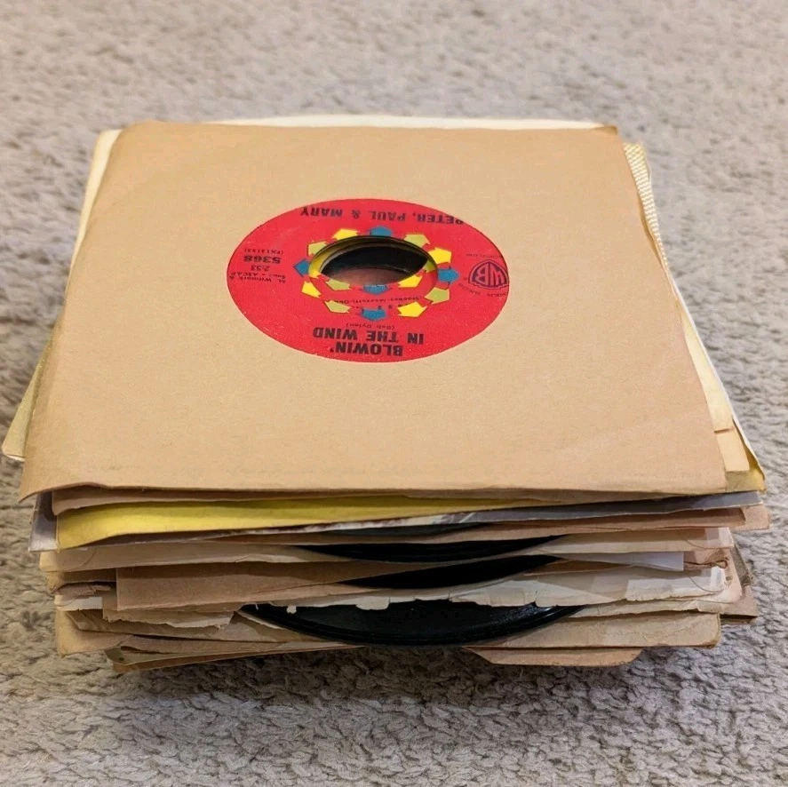 40 Pop Rock Folk 45 Rpms 7" Chicago Herman's Hermits Peter Paul Mary Elton John Foto 1 de 4
