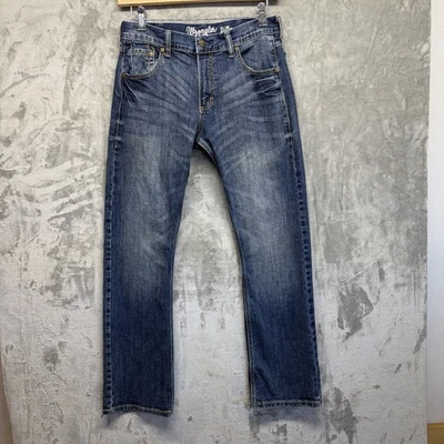 Wrangler Retro Jeans Mens 31x32 Blue Slim Fit Bootcut Layton Western Denim Boot - Image 1 of 4
