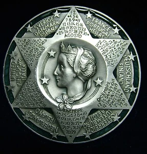 1997 Repubblica Italiana Medaglia Calendario 1997 - Imagen 1 de 3