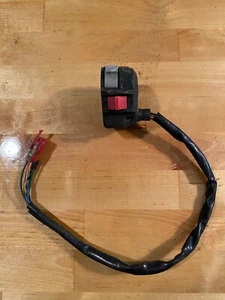 YAMAHA OEM BLASTER 200 STOP RUN HEADLIGHT HEAD LIGHT BUTTON BAR SWITCH 1988-2001 - Picture 1 of 6