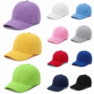 Cap Ball Dad Cotton Baseball Hat Plain Solid Washed Men Women Adjustable US - Picture 1 of 12