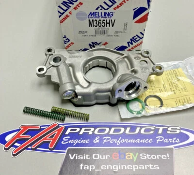 Bomba de aceite de alto volumen motores Melling M365HV 2005-2017 Chevy LS 5,3 L 6,0 L 6,2 L Foto 1 de 4