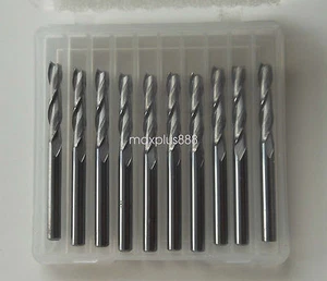 10pcs 3.175mm 1/8" 2 Flute Carbite spiral End Mill Cutter CNC Bit 20mm CEL - Picture 1 of 2