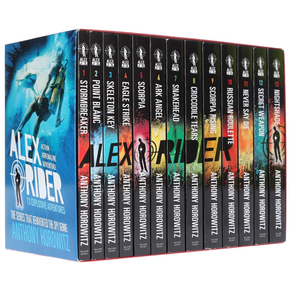 Alex Rider The Complete Missions by Anthony Horowitz:13 Books Box Set -Paperback - Image 1 of 1