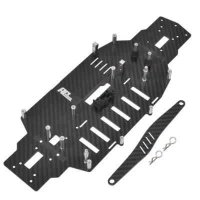 Carbon Fiber Lower Deck Chassis Frame Kit Für Tamiya TA05 TA05R TA05IFS Upgrades - Bild 1 von 4