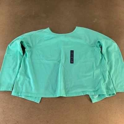 Sudadera Pullover Gap Para Mujer Talla Grande Verde Agua Polar Espalda Dividida Nueva Con Etiquetas Foto 1 de 4