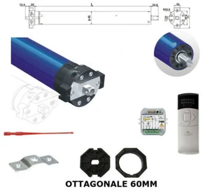 Motor Sombra Persianas 80 80KG Unidad de Control Central Comando a Distancia - Imagen 1 de 1