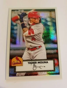 Topps 2021 Series 1 - Yadier Molina - Cardinals - Chrome 1952 Redux Card - Picture 1 of 2