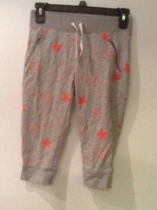GAP KIDS ED ELLEN DEGENERES Gray CROPPED SWEAT ATHLETIC PANTS Sz L (10) - Picture 1 of 4