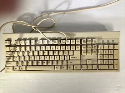 Vintage Chicony KB-2961 Wired PS/2 Keyboard Beige - Image 1 of 4