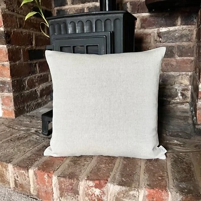 1350. Natural Linen TWILL Cushion Cover. Various sizes - Image 1 of 4
